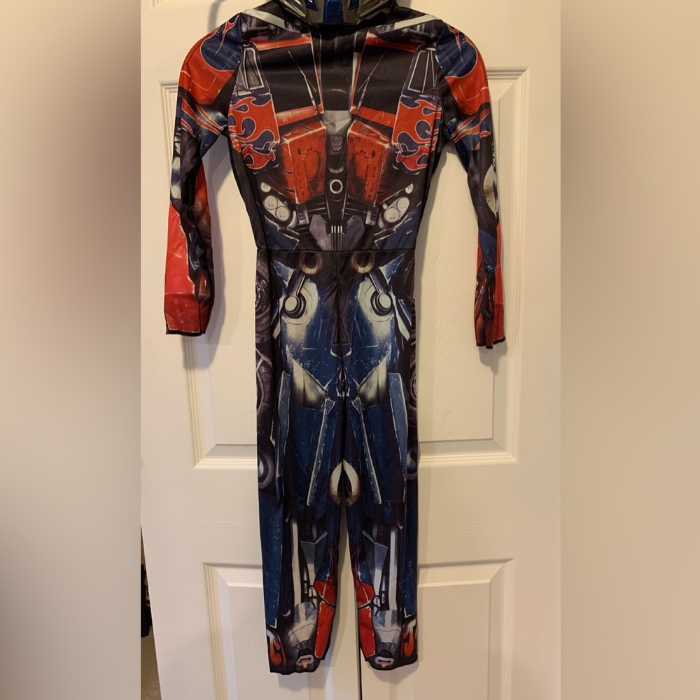 Optimus Prime Transformers Kids Costume, Fits Ages 7-8 , bodysuit and Mask